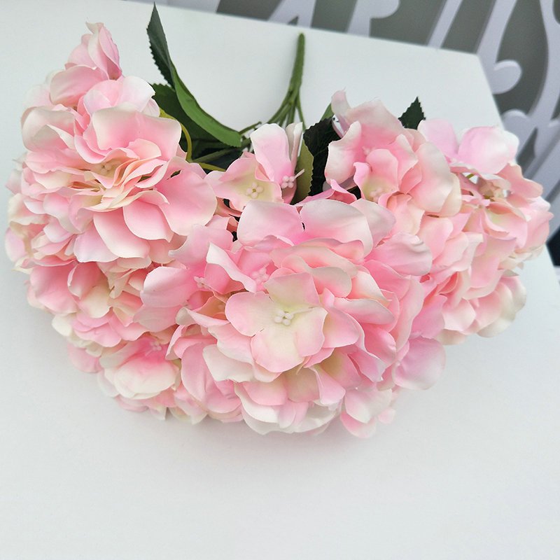 Artificial 6-head Brushed Cloth Hydrangea