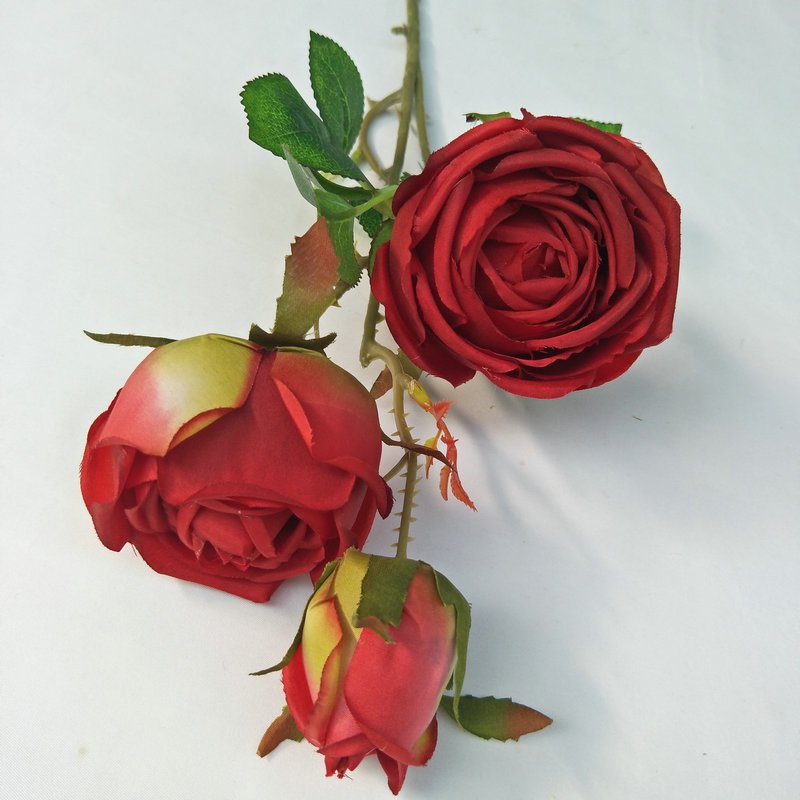 Artificial 3-head Royal Rose
