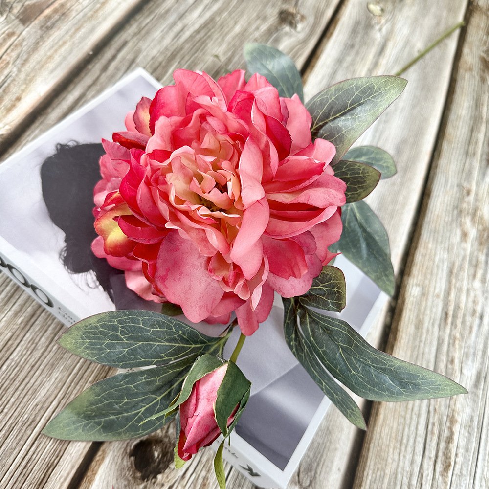 Artificial 2-Head Peony