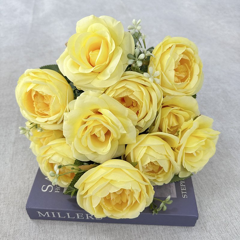 Meiming 11-Head Curled Round Rose